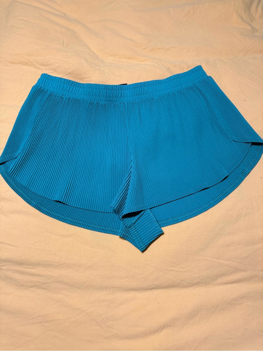 all in motion GREEN Ribbed Athletic Pull-On Shorts